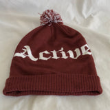 Burgundy Active Beanie