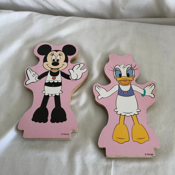 Minnie & Daisy Wood Blocks