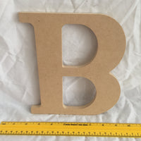 Unfinished Chunky Wood Letter B