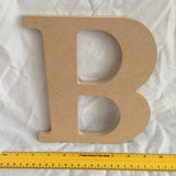 Unfinished Chunky Wood Letter B
