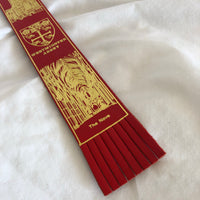 UK Westminster Abbey The Nave Red Leather Bookmark