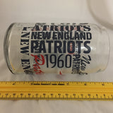 New England Patriots Spirit Print Glass
