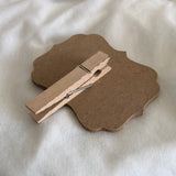 Striped Chalkboard Clothespin Labels