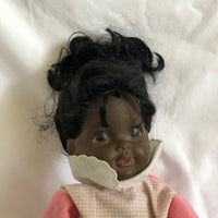 Vintage Shindana African American Baby Doll In Pink Outfit