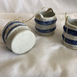 Mini Ceramic Cups Wells Holders - Set Of 4