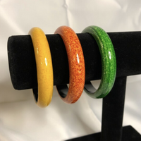 Yellow, Orange and Green Bracelets - Set of 3