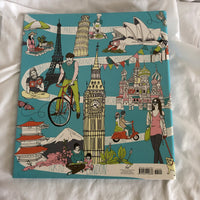 Famous International Sites Printed Three Ring Binder