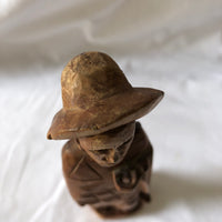 Vintage Wooden Man Statue