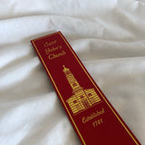 Saint John's Church Richmond, VA Red Leather Bookmark