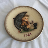 Vintage 1981 Goebel MJ Hummel Annual Plate Collectors Plate