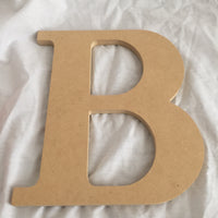 Unfinished Chunky Wood Letter B