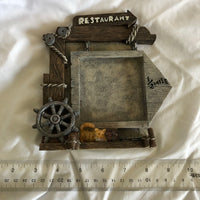 Cat & Ship Wheel Picture Frame