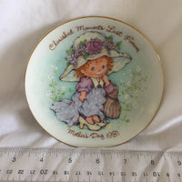 Cherished Moments 1981 Mother’s Day Plate Decor