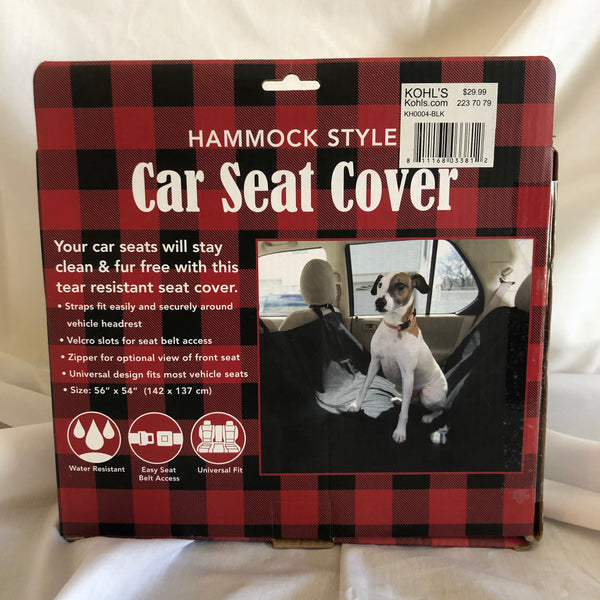 Hammock Style Car Seat Cover - Black