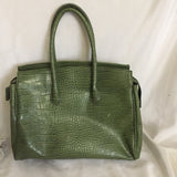 The Limited Faux Crocodile Handbag