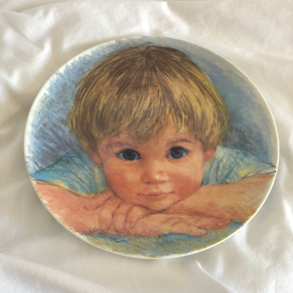 Frances Hook Painting ‘I Wish, I Wish’ on Plate