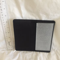 Faux Leather Check Book Holder