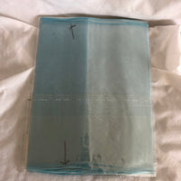 Light Blue Organza Fabric With Beaded Trim