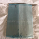 Light Blue Organza Fabric With Beaded Trim