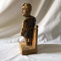 Vintage Wooden Man Statue