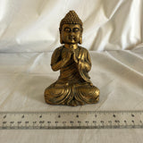 Hindu Gold Colored Sitting Sculpture