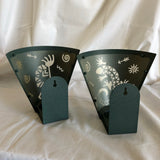 Kokopelli hanging Candle Light holders - Set of 2