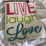 Live, Laugh, Love  Iron on Transfer