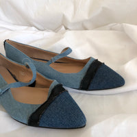 Jean Flats Shoes- Size 7 1/2