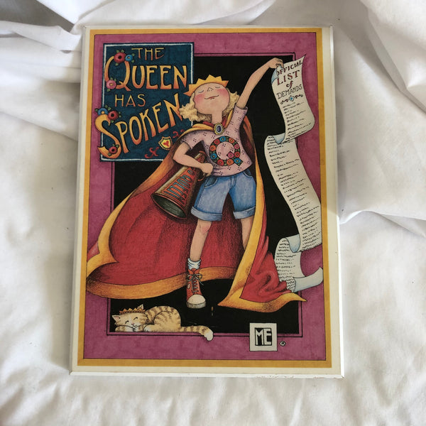 Mary Engelbreit ‘The Queen Has Spoken’ Wooden Wall Art