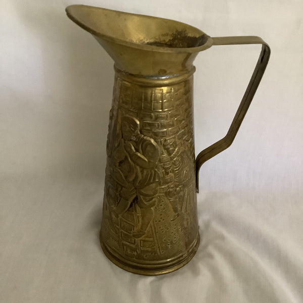 Vintage English Embossed Drink Pitcher