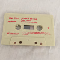 Tom Jones 16 Love Songs Cassette Tape