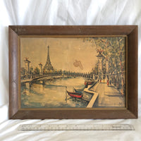 Vintage G. Ducollet Eiffel Tower Painting