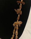 Wooden Animal Beaded Necklace