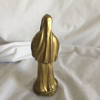 Gold Painted Santa Muerte Statue