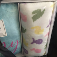 Plush Throw and Decorative Pillow Gift Set