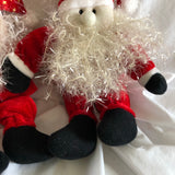 Christmas Santa Claus Plushes - Set Of 3