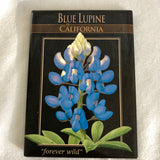 Blue Lupine of California Flower Magnet