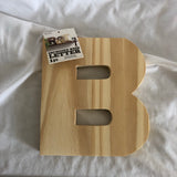 Unfinished Wood Letter 'B'