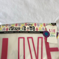 Live, Laugh, Love  Iron on Transfer