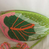 J&X NY Beaded Leaf Bag