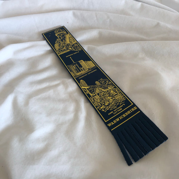Warwickshire Scenery Leather Bookmark