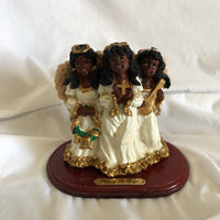 Ebony Heritage Three Angels Figurine