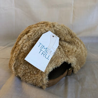 Furry Beige Hat by Time And Tru - One Size Fits All