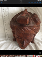 Vintage South East Asian Wood Bookends