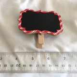 Striped Chalkboard Clothespin Labels