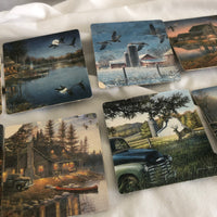 Cabin Cardboard Coasters - Set Of 8