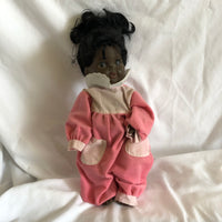 Vintage Shindana African American Baby Doll In Pink Outfit