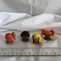 Mini Doll Heads - Set of 4