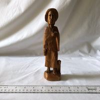 Vintage Wooden Man Statue