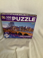 Games Hub 500 Piece Puzzle- Evening In Amsterdam